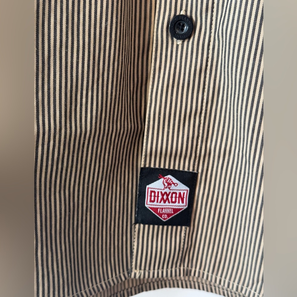 Dixxon Workforce Cotton Striped Short Sleeved Shirt - Large - Picture 4 of 7